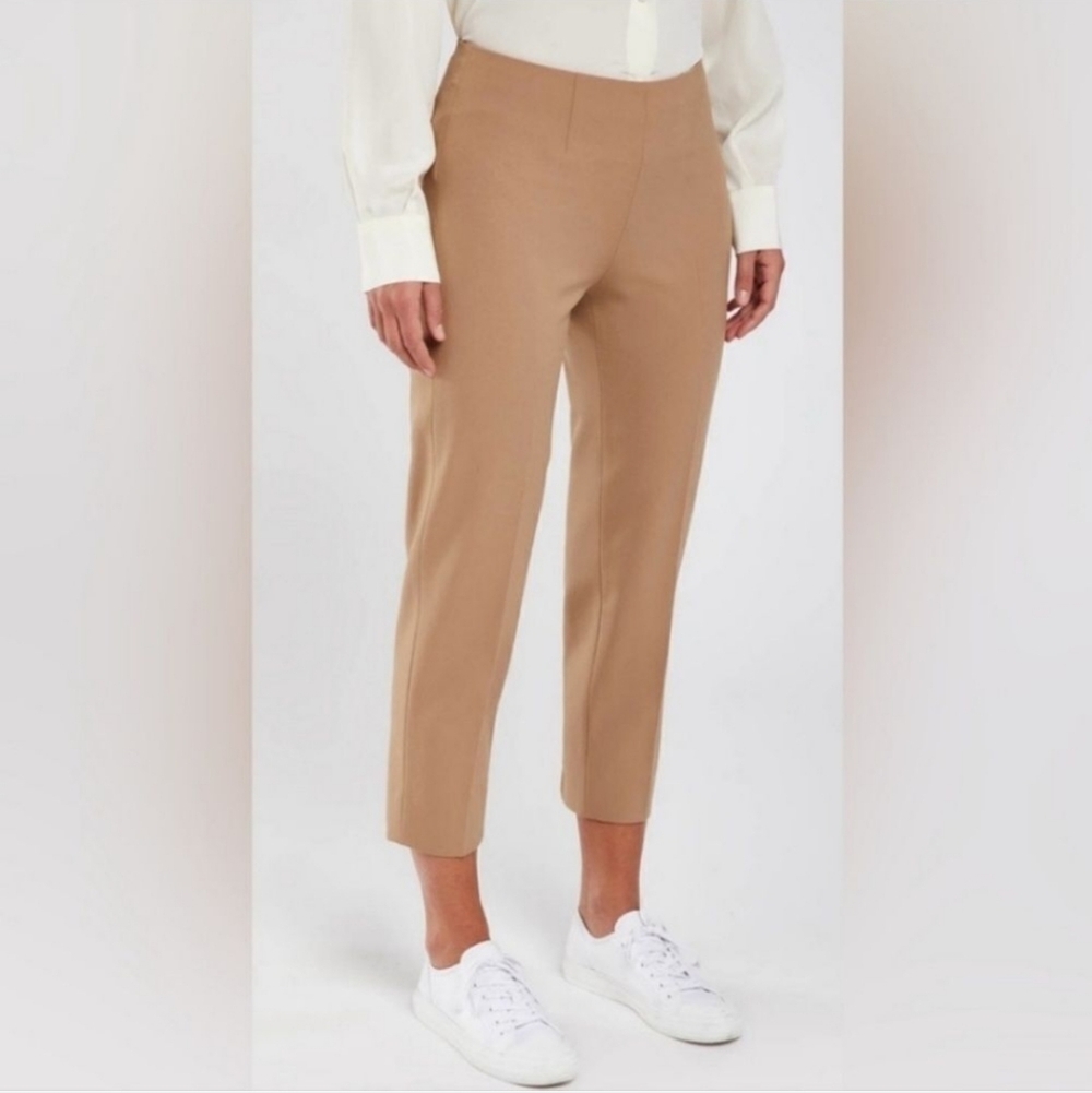 Piazza Sempione Audrey Cropped Khaki Tan Pants Size 16/18